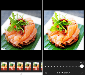 Before and After Editing Process using Vsco
