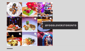 @foodloverstoronto bright cool tone photo feature of focused food and travel spots.