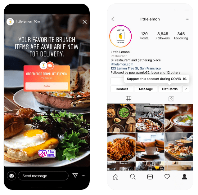 Instagram Restaurant Sticker