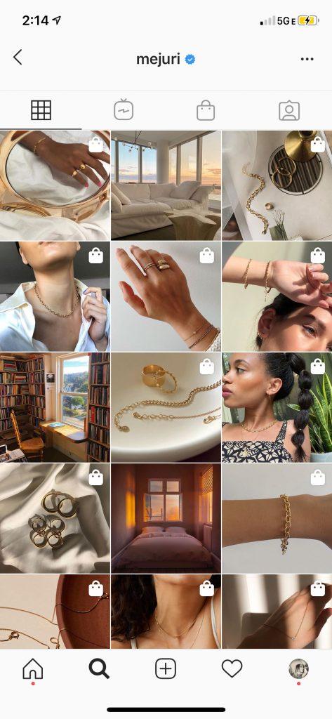 Mejuri Toronto-based Fine Jewelry Brand Instagram 
