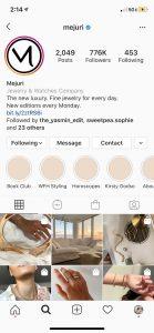 Mejuri Toronto-based Fine Jewelry Brand Instagram