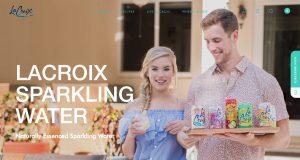 La Croix Sparkling Water Company Website Homepage