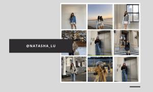 Natasha’s account revolves around fashion, beauty and lifestyle-related content.